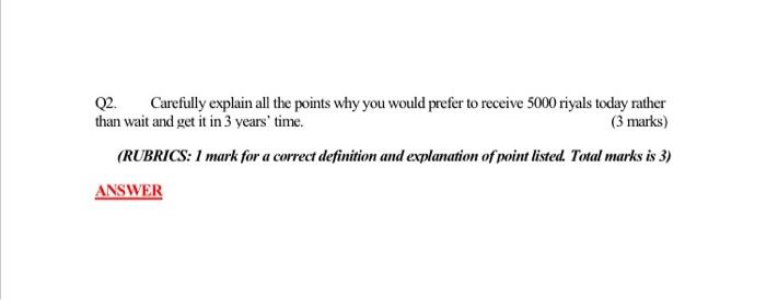 Q2. Carefully explain all the points why you