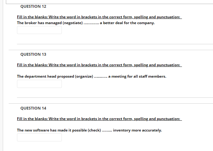 I need help in these questions. Please do them