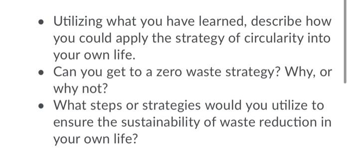 Utilizing what you have learned, describe how you