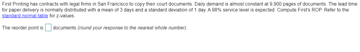First Printing has contracts with legal firms in