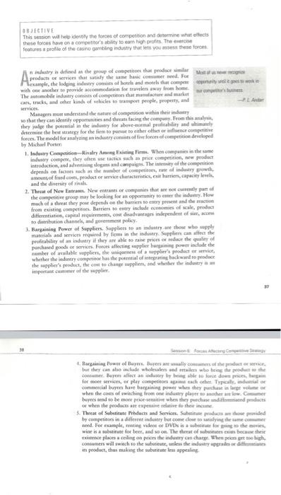 help please OBJECTIVE This session will be the