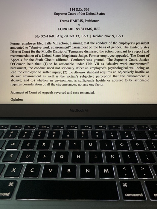 What is this case citation? 114 S.Ct. 367 Supreme