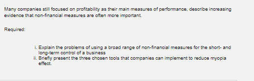Many companies still focused on profitability as