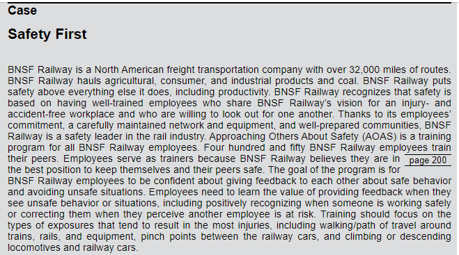 Examine the components of an effective training