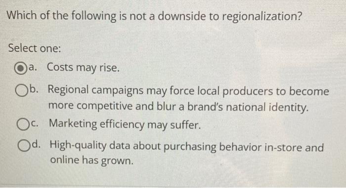 the selected answer is incorrect please help with