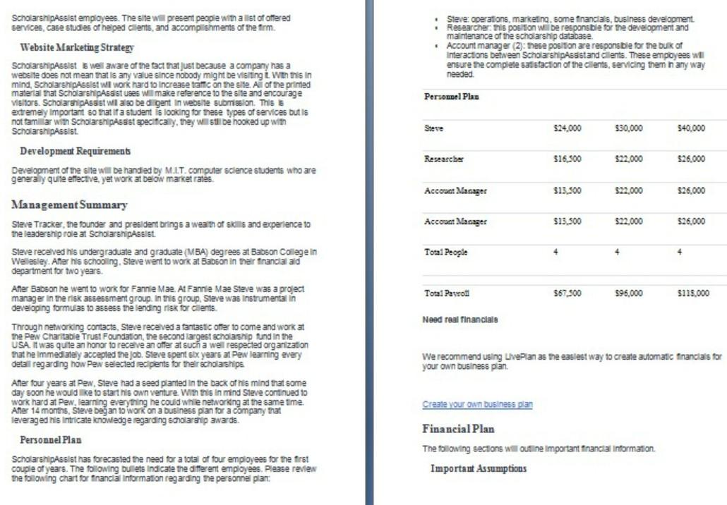 QUESTION- PLEASE READ BUSINESS PLAN. 1) GENERATE