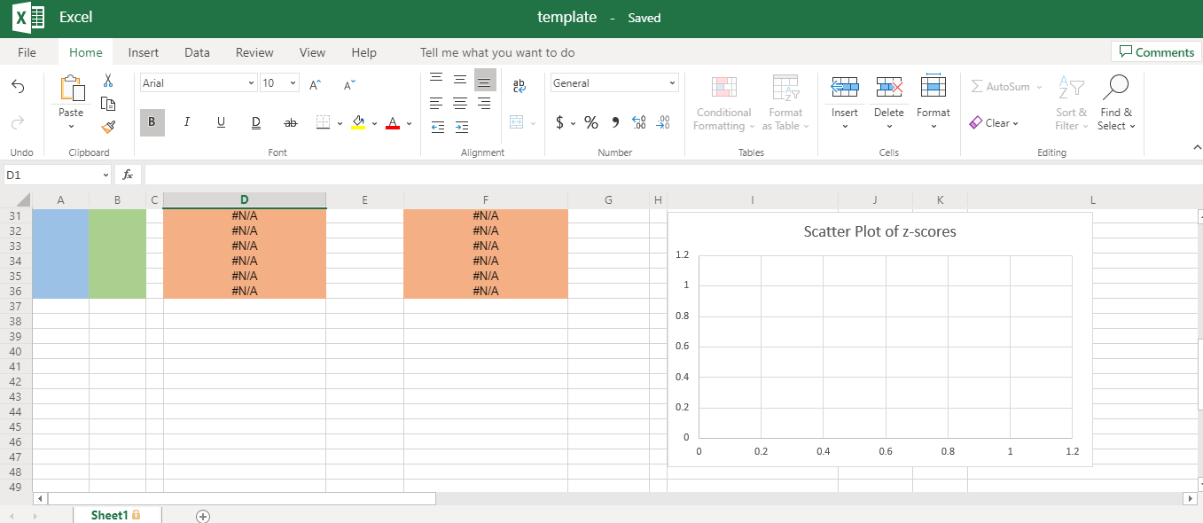 Sample 2 z-scores x Excel template - Saved File
