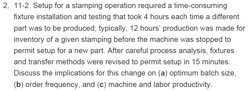 2. 11-2. Setup for a stamping operation required