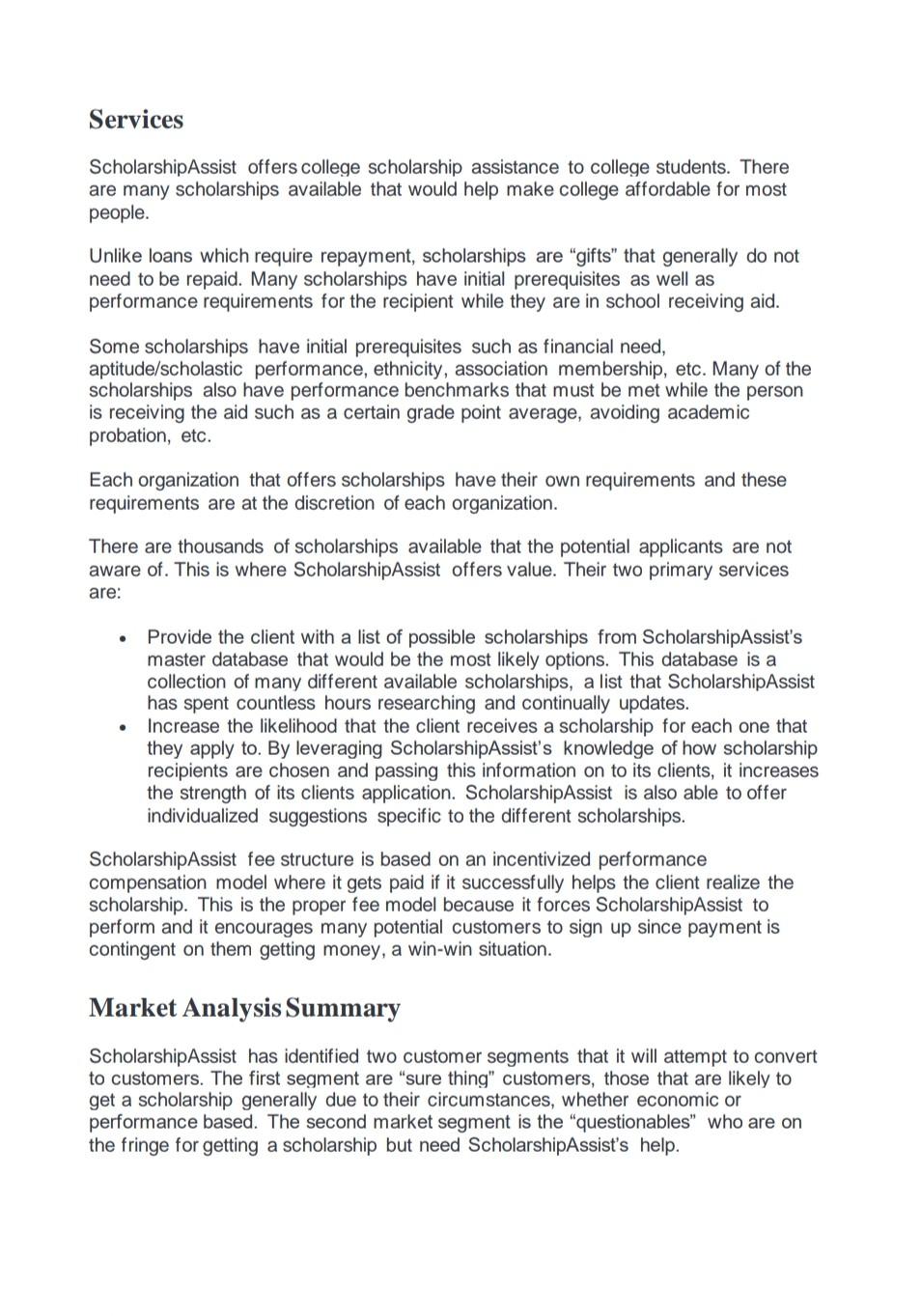 QUESTION- PLEASE READ BUSINESS PLAN. 1) GENERATE