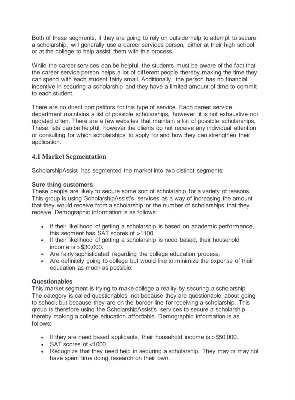 QUESTION- PLEASE READ BUSINESS PLAN. 1) GENERATE