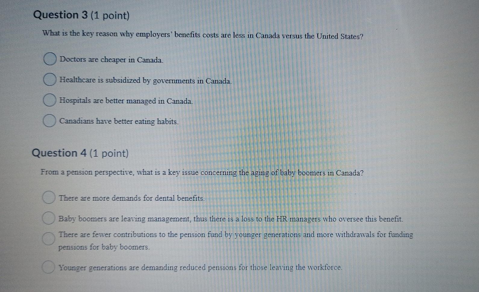Question 3 (1 point) What is the key reason why