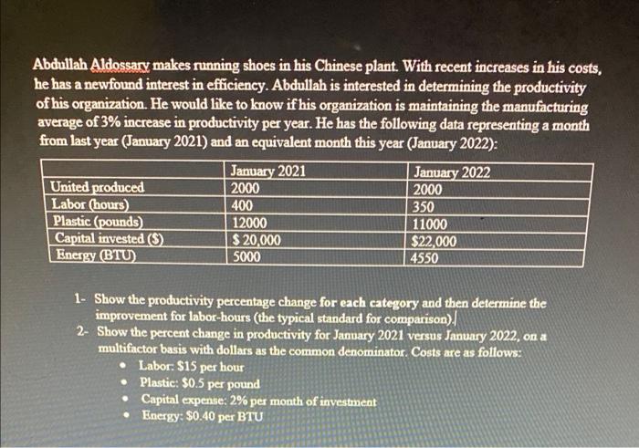 a Abdullah Aldossary makes running shoes in his