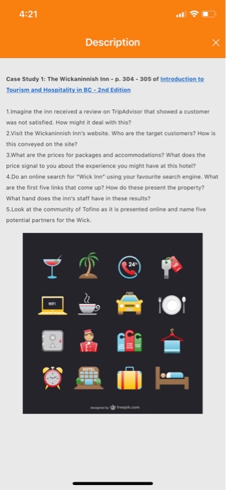 4:21 . Description Case Study 1: The Wickaninnish