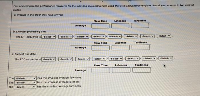 this is the table you must fill in the table
