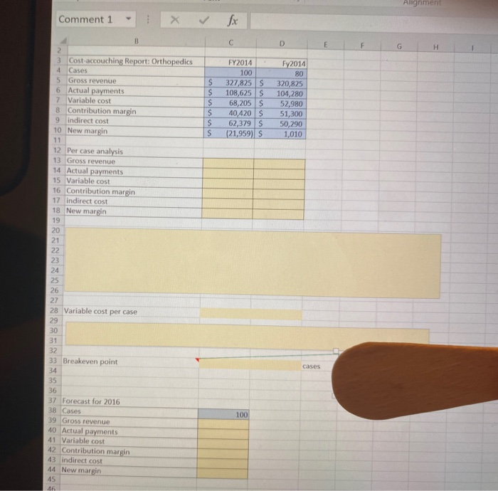 please procide excel formula and step by step