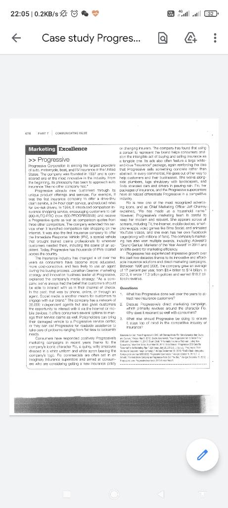 22:05 0.2KB/s & [ 32 { Case study progres... 678