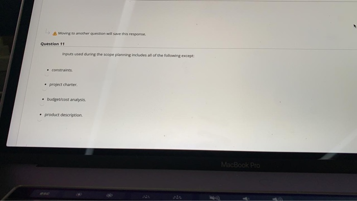 Moving to another question will save this