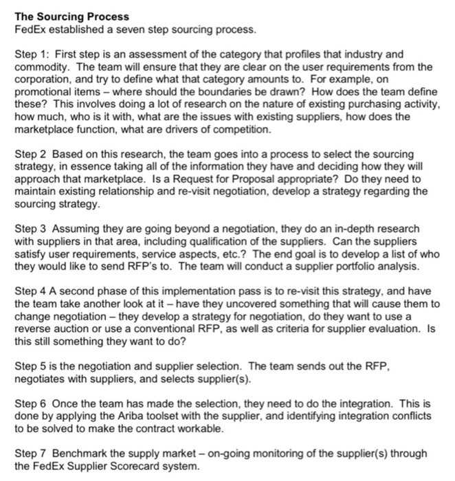 Background - Federal Express FedEx Corporation is