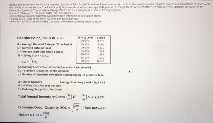Using a computerized Inventory Management System,