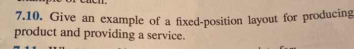 7.10. Give an example of a fixed-position layout
