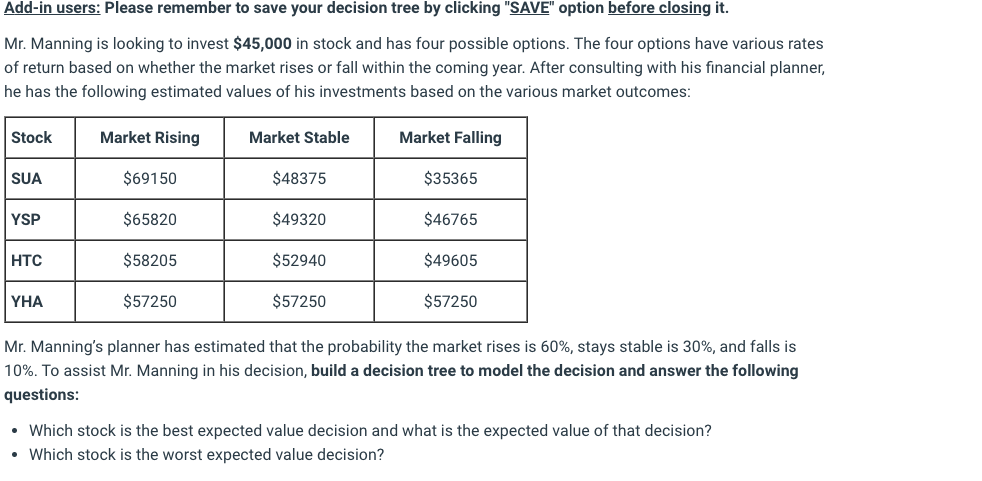 Add-in users: Please remember to save your