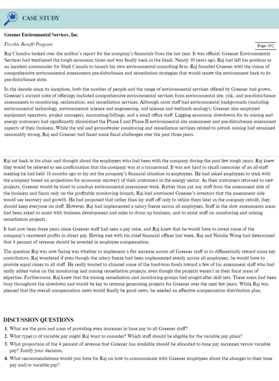 DISCUSSION QUESTIONS 1. What are the pros and