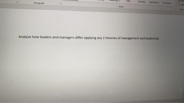 Title Subtitle Paragraph Subtle Em... Emphasis 5