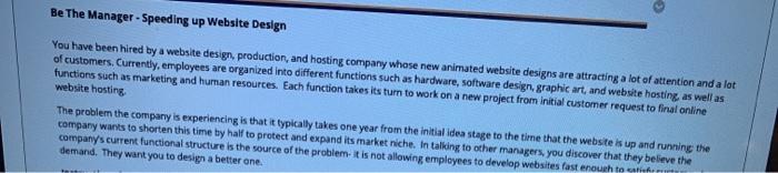 Be The Manager - Speeding up Website Design You