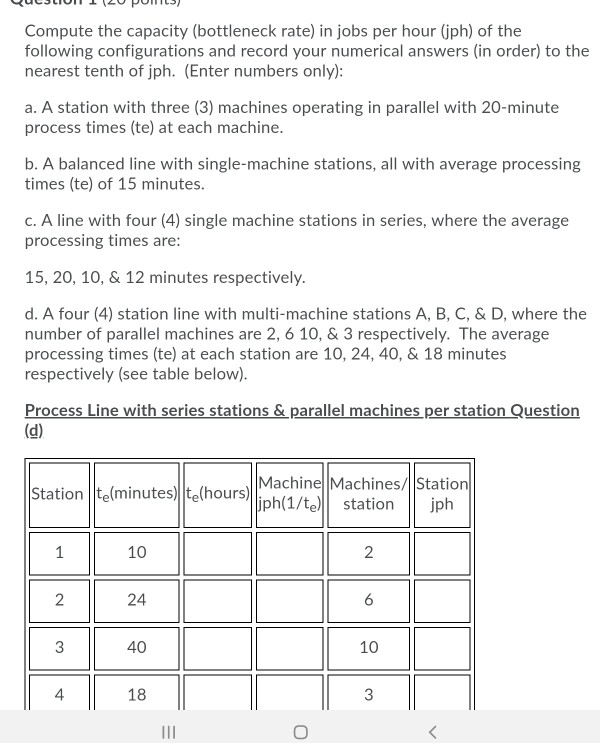 QUSIUNI 120 POML5) Compute the capacity