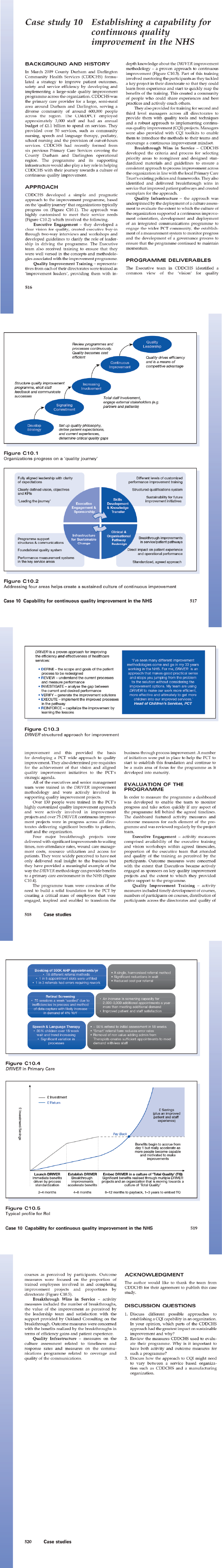 Case study 10 Establishing a capability for