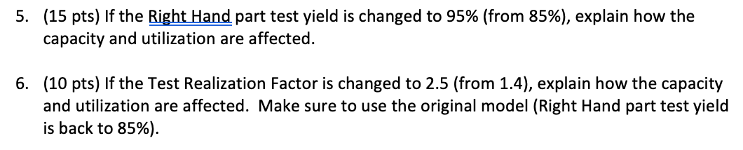 Capacity / Utilization You have a small factory.