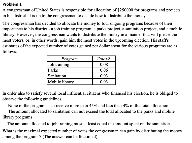 SOLVE IT USING EXCEL DATA SOLVER LINEAR