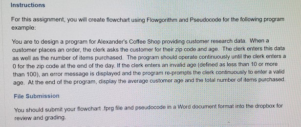 Logic and Design Instructions For this