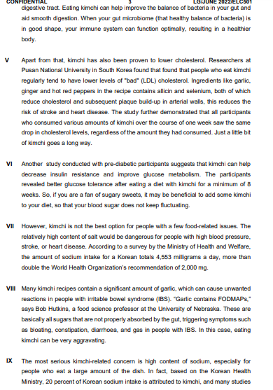 Read and analyse the following article. Your