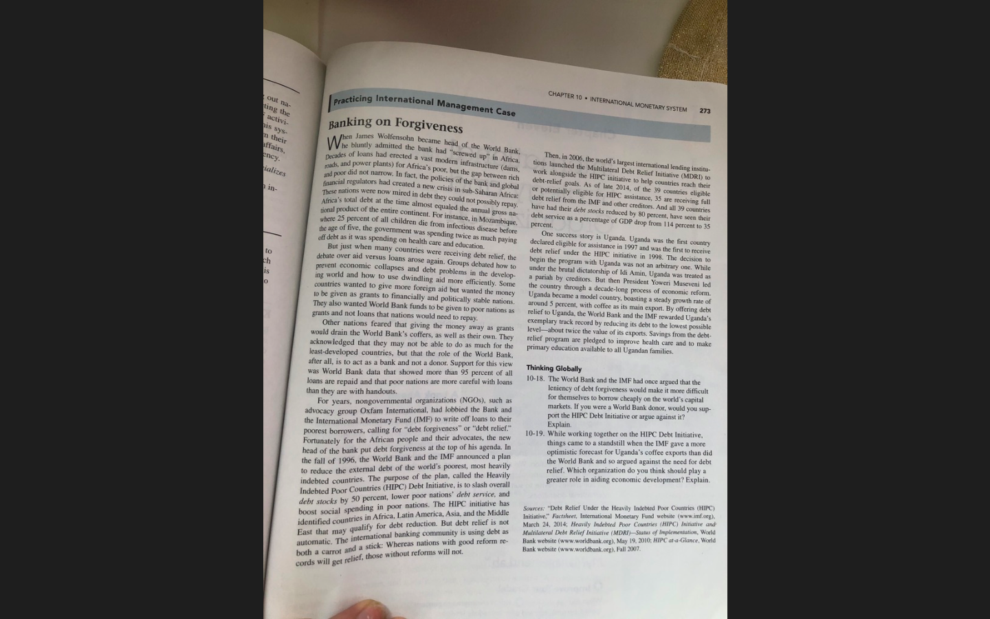 read article and answer question icing