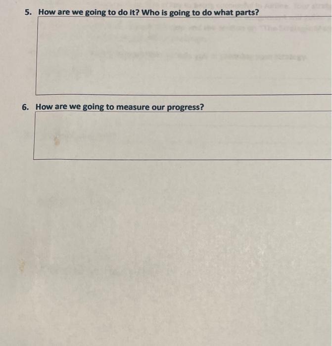 Strategic Planning Developing a strategy for your