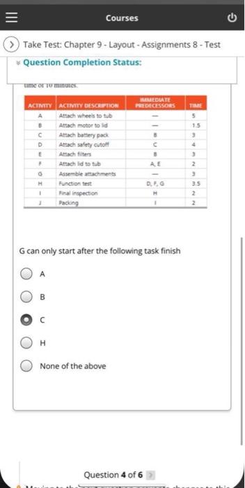 Courses C Take Test: Chapter 9 - Layout -
