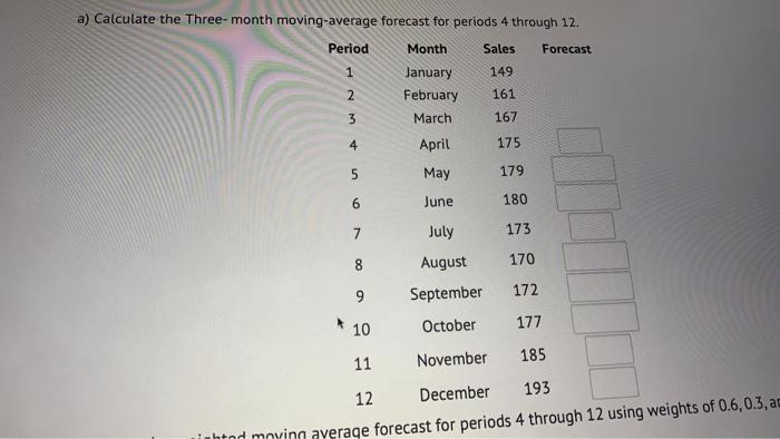 Question 1 Not yet answered Marked out of 12.00