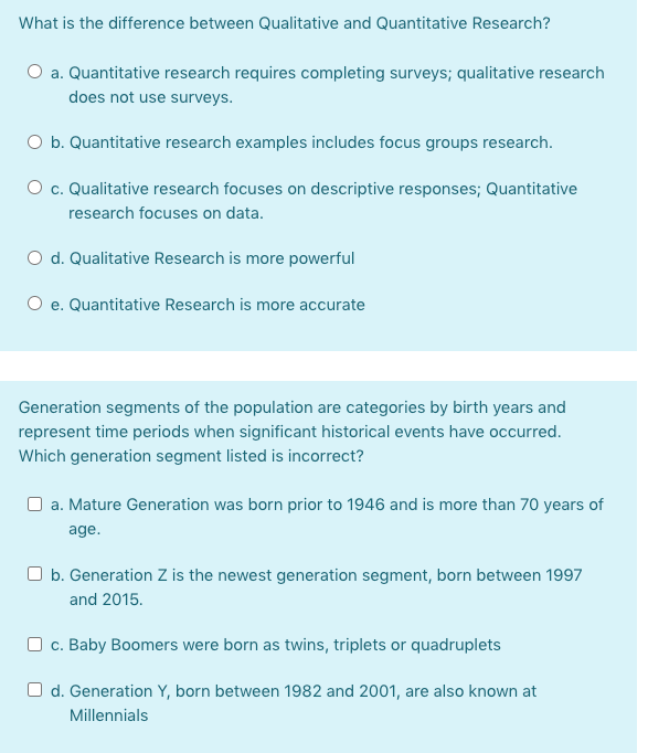 What is the difference between Qualitative and