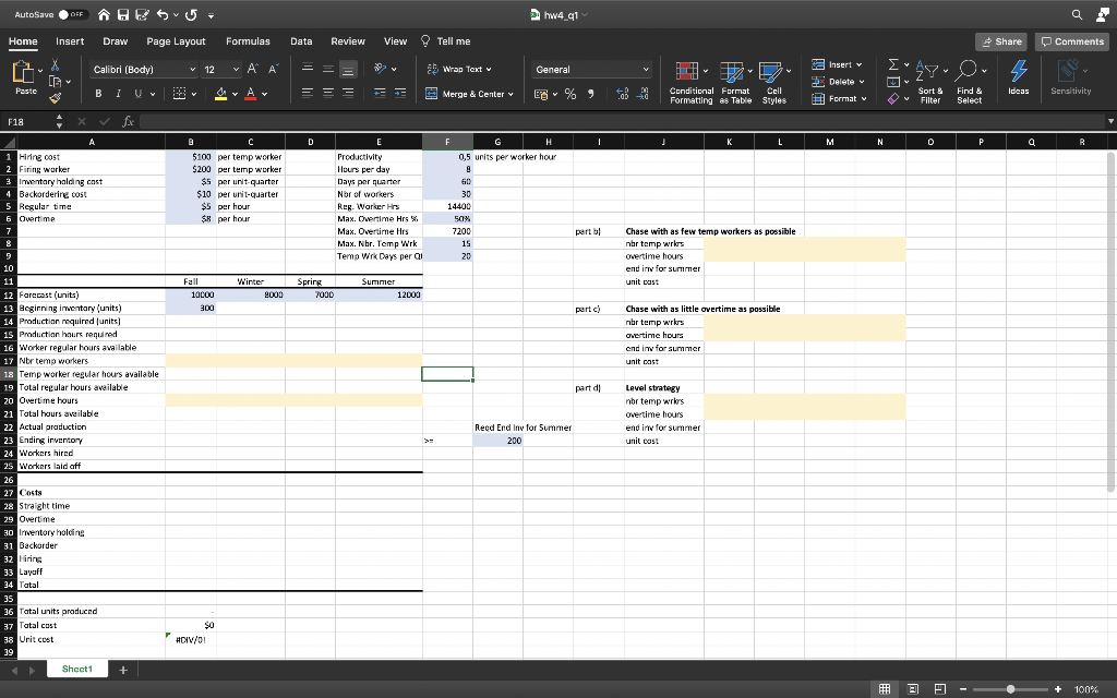You need to develop an annual aggregate