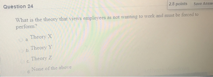 2.8 points Save Answ Question 24 What is the