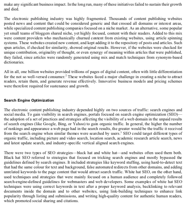 Read the case below - Tech Talk: creating a