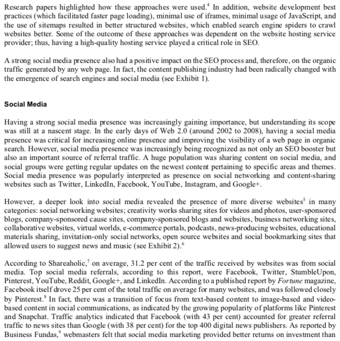 Read the case below - Tech Talk: creating a