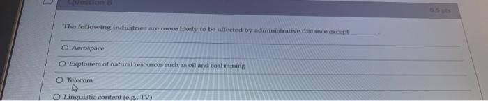 Aerospuce Telecom Linguistic content (e.g. TV)