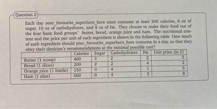 please choose the answer from the MCQ Question 2