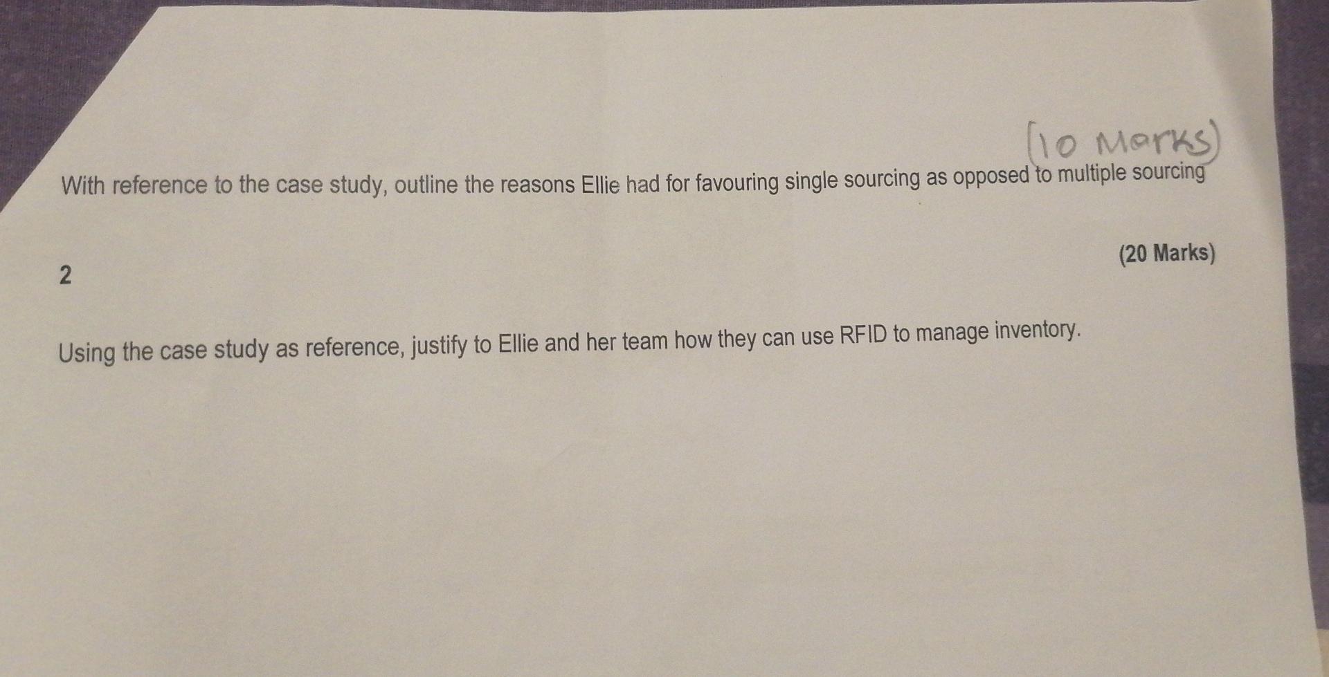 ANSWER ALL QUESTIONS [30 Marks] Read the