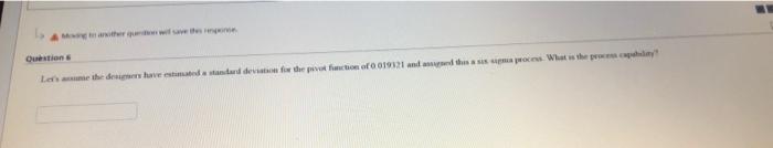 Question Ledare med stard deviation for the pivot