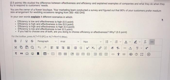 (2.5 points) We studied the difference between
