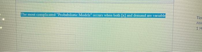 The most complicated "Probabilistic Models"