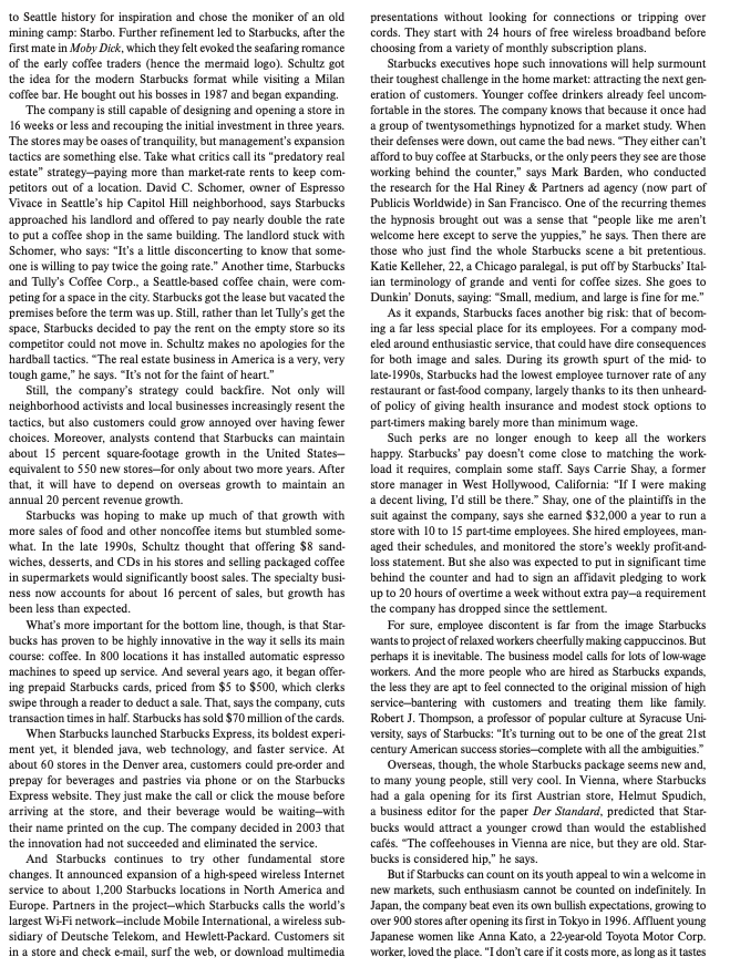 Case study analysis: What is the case about